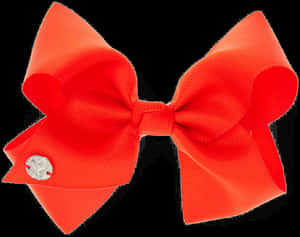 Red Ribbon Bow Accessory PNG image with transparent background