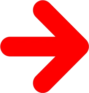 Red Right Arrow Icon PNG Image