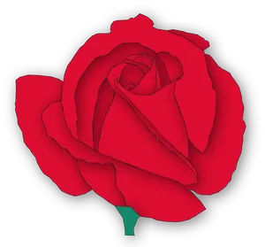 Red Rose Vector Art PNG Image