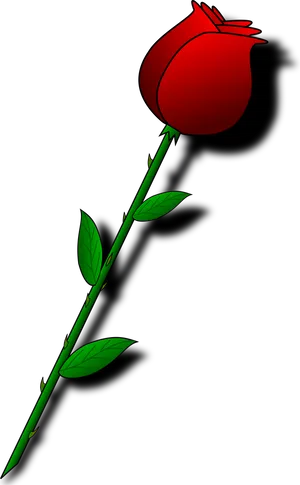 Red Rose Vector Art PNG Image