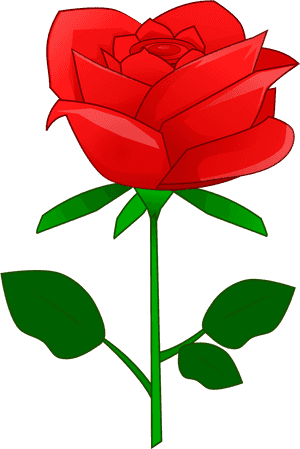 Petal Clipart Red Rose - Rose Flower Clipart Png, Transparent Png PNG