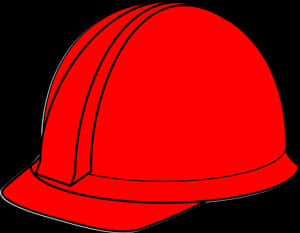 Red Safety Helmet Vector PNG image with transparent background