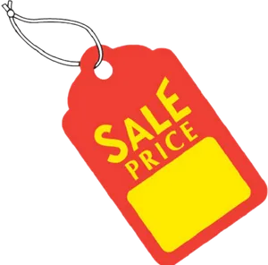 Red Sale Price Tag PNG Image