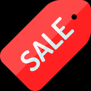 Red Sale Tag Vector PNG with transparent background