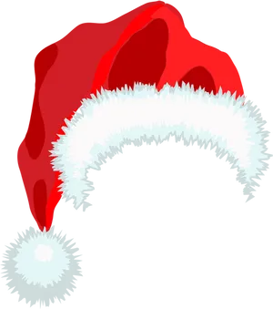 Red Santa Hat Illustration PNG Image