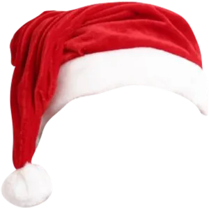 Red Santa Hat Isolated PNG Image