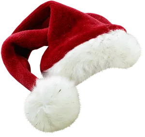 Red Santa Hat Transparent Background PNG Image