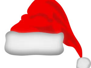 Red Santa Hat Transparent Background PNG Image