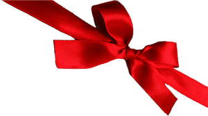 #bow#ribbon#red#gift - Satin, HD Png Download PNG