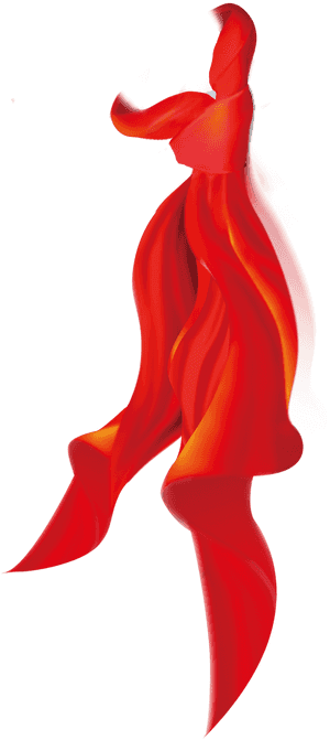 Red Scarf Dance Motion PNG