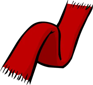 Red Scarf Graphic PNG Image