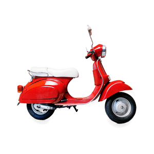 Red Scooter PNG onu64 PNG image with transparent background
