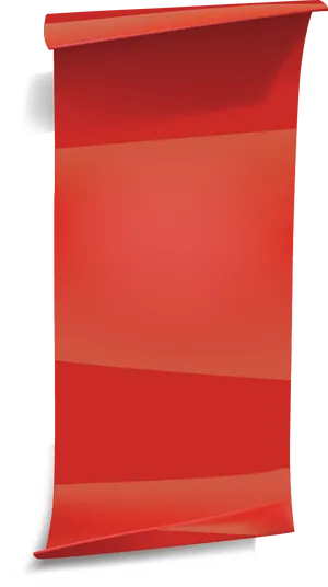 Red Scroll Banner Graphic PNG Image