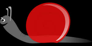 Red Shell Cartoon Snail PNG