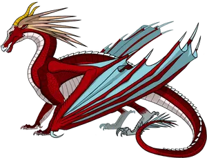 Red Skywing Dragon Wings Of Fire PNG Image