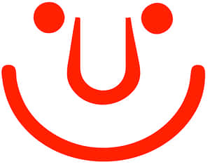 Red Smiley Face Graphic PNG with transparent background