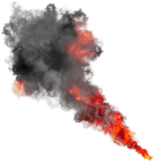 Red Smoke Effect Dark Background PNG Image