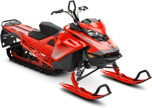 Red Snowmobile Summit Model PNG Image