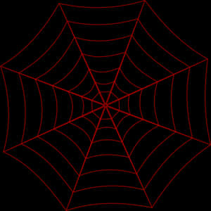 Red Spider Web Graphic PNG image with transparent background
