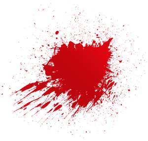 Red Splatter Abstract PNG image with transparent background
