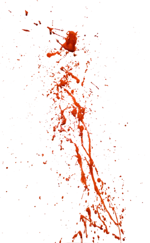 Red Splatter Against Teal Background PNG Image