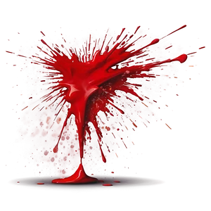 Red Splatter Brush Stroke Png 06132024 PNG Image