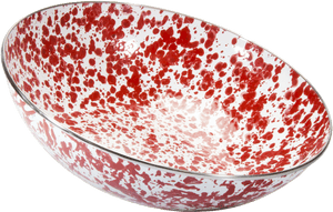Rd18 Red Swirl Catering Bowl - Golden Rabbit Red Swirl Catering Bowl PNG image with transparent background