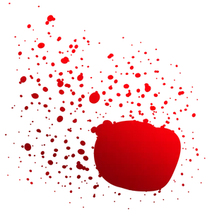 Red Splatter Graphic PNG Image