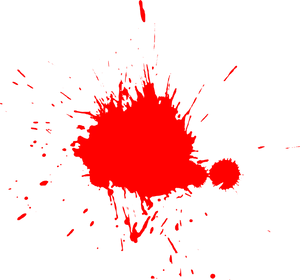 Red Splatter Graphic PNG Image