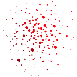 Red Splatter Pattern PNG Image