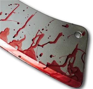 Red Splattered Smartphone Back Cover PNG Image