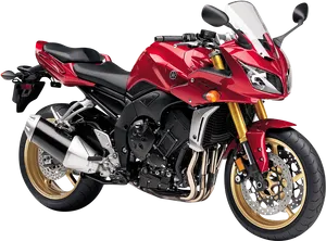 Red Sport Motorcycle Isolated PNG Image