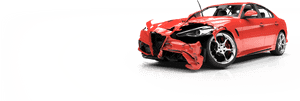 Totaled Red Car - Crashed Cars With Checkered Background, HD Png Download PNG image with transparent background