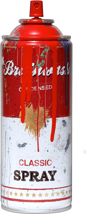 Mr Brainwash Spray Paint Can, HD Png Download PNG image with transparent background