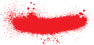 Red Spray Paint Splatter PNG Image