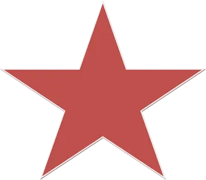 Red Star Graphic PNG Image