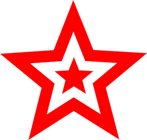 Red And White Star, HD Png Download PNG image with transparent background