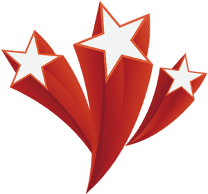 Flying Red Stars Explode Png Download - Red Star Png Icon, Transparent Png PNG