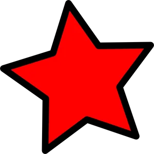 Red Star Graphic Icon PNG Image