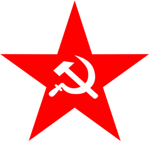 Red Star Hammerand Sickle PNG Image