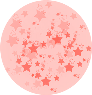 Red Star Pattern Overlay PNG Image