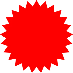 Red Starburst Background PNG Image