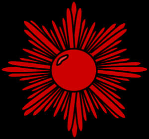 Red Starburst Graphic PNG