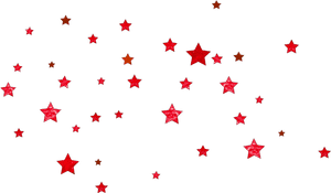 #red #stars #glittery #party #fun #scstar - Flat Shapes For Background, HD Png Download PNG