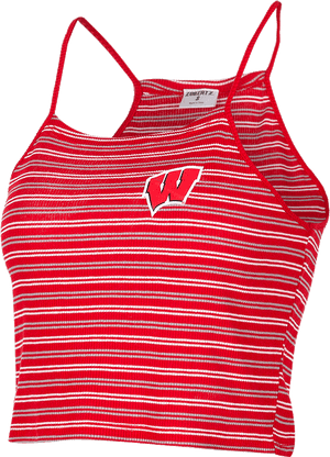 Cover Image For Zoozatz Women's Crop Striped Motion - Active Tank, HD Png Download PNG image with transparent background