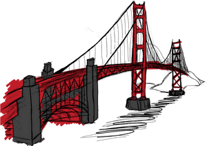 Golden Gate Bridge Png , Png Download - Gold Gate Bridge Png, Transparent Png PNG image with transparent background