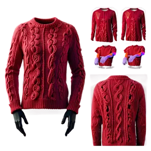 Red Sweater B PNG Image