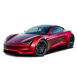 Red Tesla Roadster 2022 Model Png Wuc PNG Image