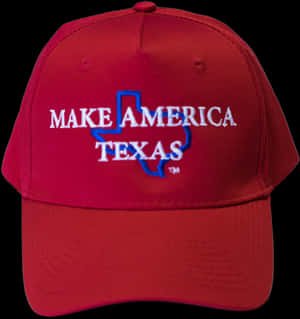 Red Texas Themed Cap PNG image with transparent background