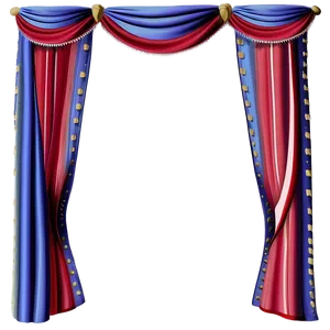 Red Theater Curtain Png Glh66 PNG Image